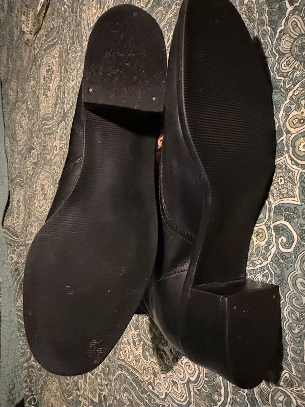 Vintage - LEATHER LACE UP BOOTS - Bandolino - original black laces - SZ 8M - Picture 10 of 13
